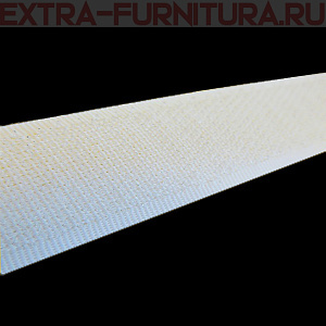  Лента контакт 25мм цв.белый (25м) жесткая часть