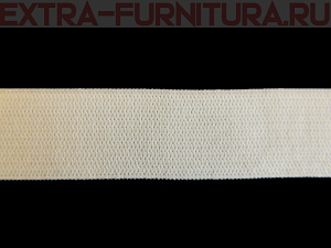 Резинка вязаная, 50мм, цв.белый (уп.-50м, 6уп./24уп.) "М"