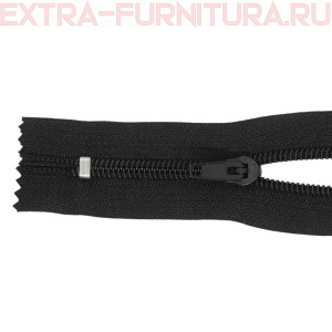 Молния Спираль неразъёмная Т5, дл.16 см, цв. 322 черный (полуавтомат)