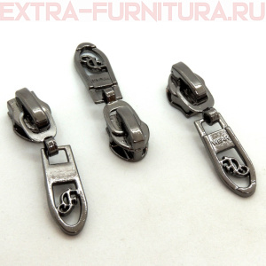 Бегунок декоративный автомат СП7 черный никель №3 (уп. 50 шт.)