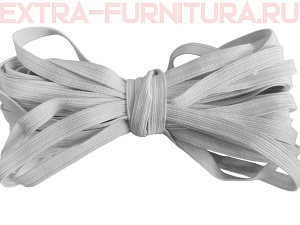 Резинка-вздержка 8 мм, белая (уп. 300*10м) (тип А)