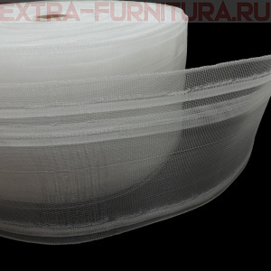 Лента шторная шир.100мм арт.1088-0 органза, уп.50м*12уп. эффект люверсов