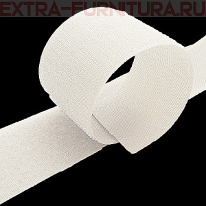  Лента контакт 50мм цв.белый (25м)