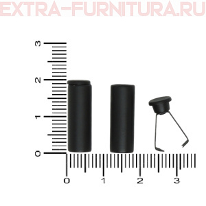 Наконечник для шнура 5,5мм, металл, арт.TBY OR.0305-5372 (20,7х7мм) цв.матовый черный уп.100шт