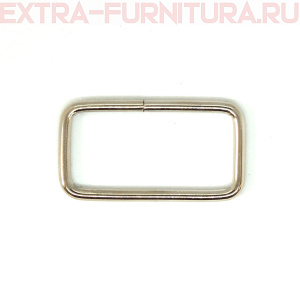 Рамка однощелевая металл 30мм (32*16), цв. никель, уп.500шт