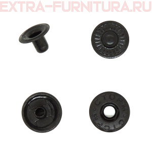 Кнопка "Альфа" 15 мм, цв.оксид, (уп.720шт) СТОРМ