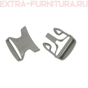 Фастекс 30 мм, арт.Ф-30/6, цв.серебро (полипропилен)