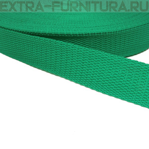 Стропа шир.30мм, цв.305 изумрудный, уп.50м, пл. 11,7 гр/м