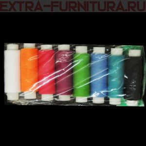 Нитки 50/2 150м набор "Яркий" (уп. 8цв*1 шт в ассортименте)