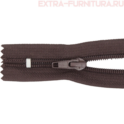 Молния спираль обувная Т7, дл.40 см, цв.304 коричневый