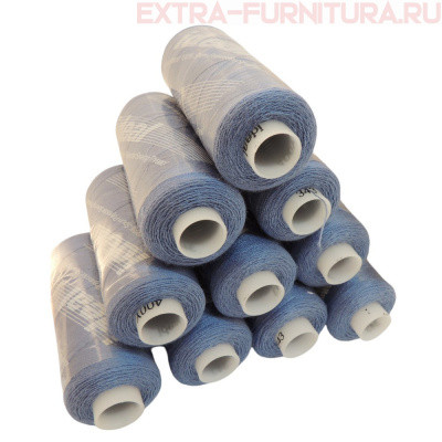 Нитки IDEAL бытовые 40/2 366м, цв.343 голубой (уп.10шт)