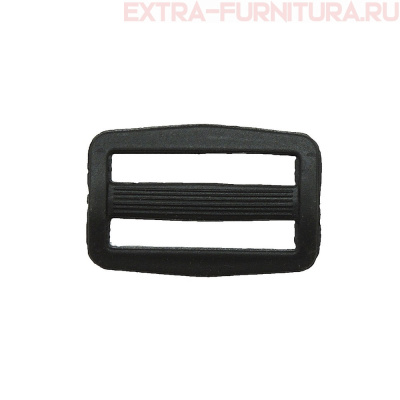 Пряжка  2-х щелевая 25 мм, цв. черный, арт. 8826 (уп. 2000 шт)
