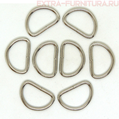 Полукольцо 20 мм (d=2 мм), цв. никель, уп.500шт А