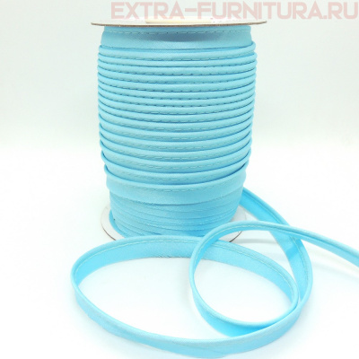 Кант атласный 12 мм, 72 ярда, цв. 043 голубой ЕВРО