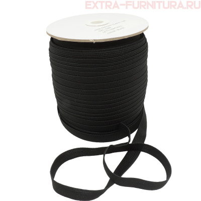 Резинка вязаная, 15мм,на катушке цв.черный (уп.-100м*32уп.) "М"