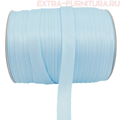 Косая бейка 16мм 132м цв.042 голубой ЕВРО