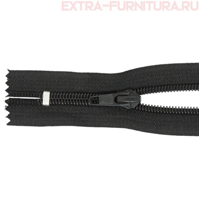 Молния спираль обувная Т7, дл.55 см, цв.322 черный